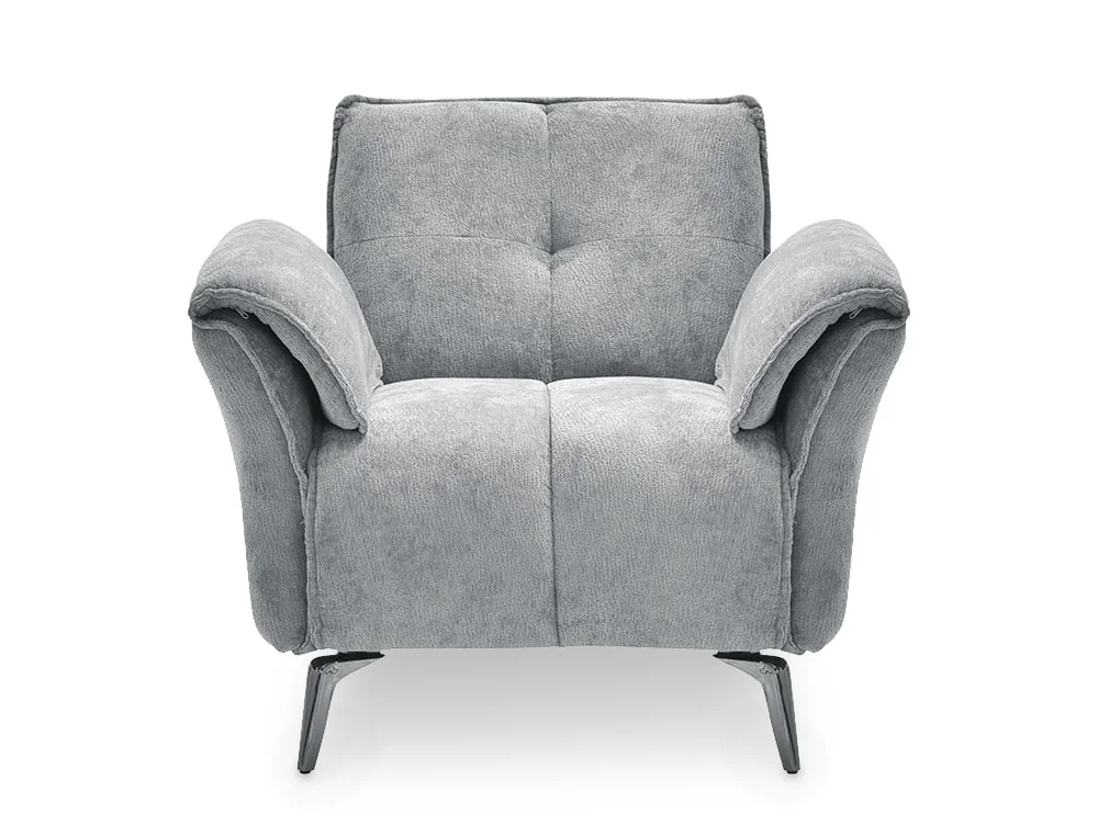 Seconique Seconique Amalfi Grey Fabric Arm Chair