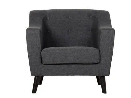 Seconique Ashley Grey Fabric Arm Chair