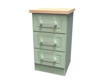 Welcome Kent 3 Drawer Bedside Table (Assembled) Welcome Kent 3 Drawer Bedside Table (Assembled)