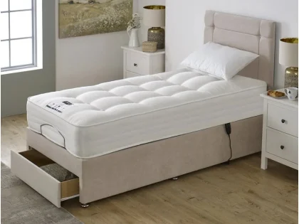 Flexisleep Eco Natural Pocket 2000 Electric Adjustable 3ft6 Large Single Bed