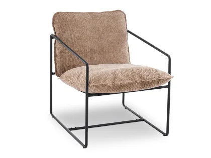 Seconique Tivoli Champagne Fabric Accent Chair