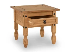 Seconique Seconique Corona Pine 1 Drawer Wooden Lamp Table