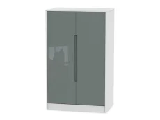 Welcome Welcome Monaco Gloss Childrens Small 2 Door Wardrobe (Assembled)