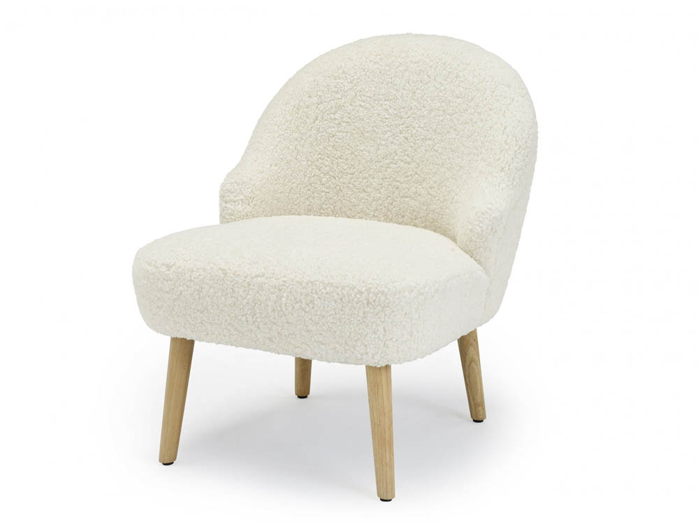 boucle slipper chair