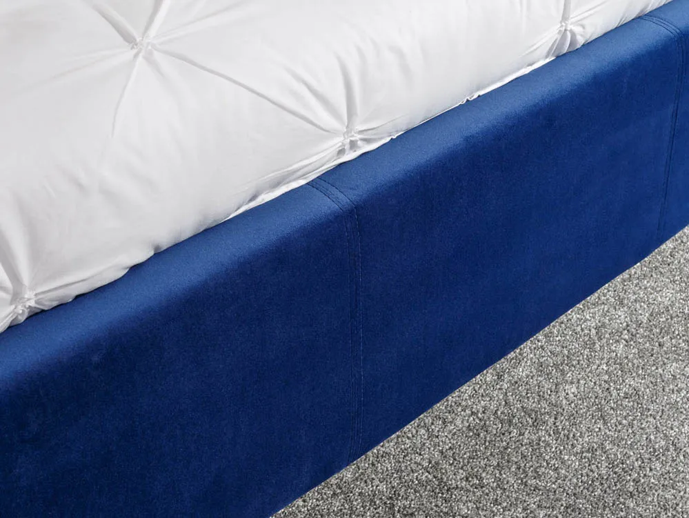 GFW GFW Pettine 5ft King Size Royal Blue Fabric Ottoman Bed Frame