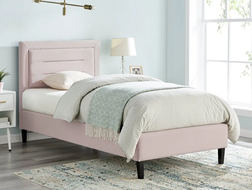 Limelight Picasso 3ft Single Pink Fabric Bed Frame