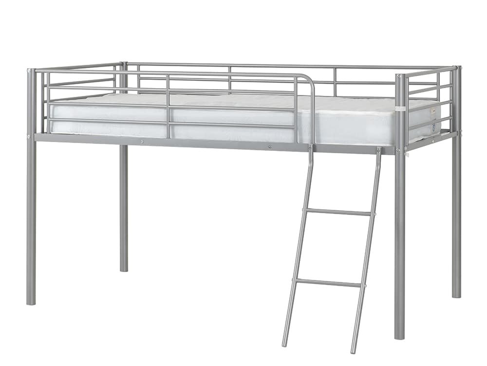 Seconique Kora 3ft Single Silver Metal Mid Sleeper Bed Frame - Archers ...