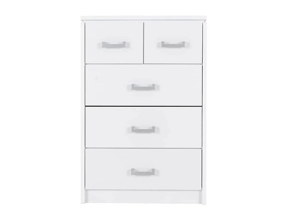 Seconique Seconique Charles White 3+2 Drawer Chest of Drawers