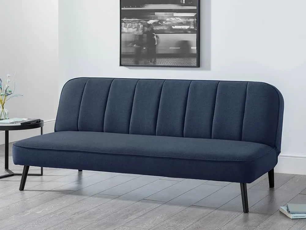 Julian Bowen Julian Bowen Miro Blue Linen Sofa Bed