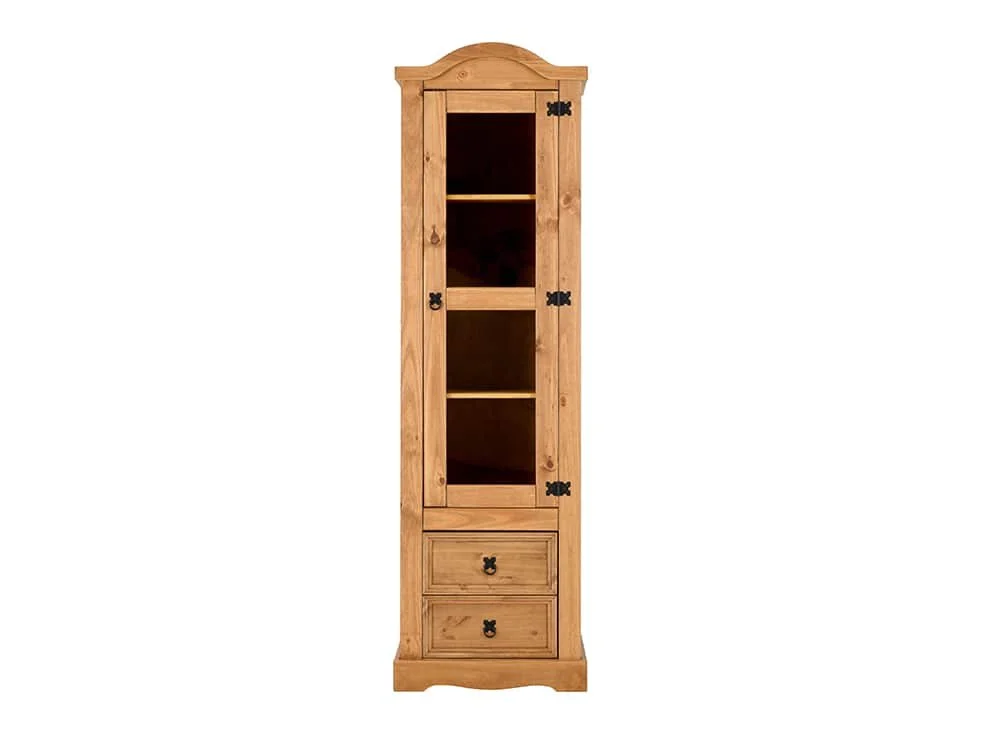 Pine glass online display cabinet