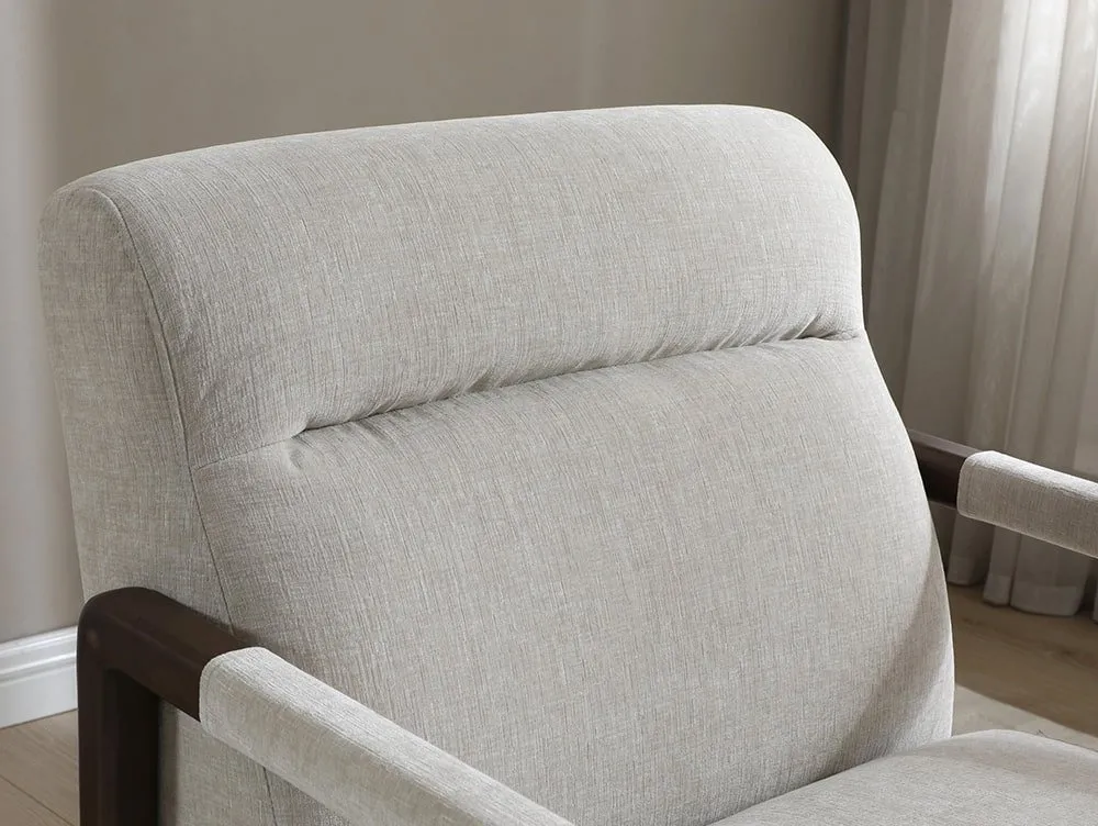 Kyoto Kyoto Olivia Grey Fabric Accent Chair