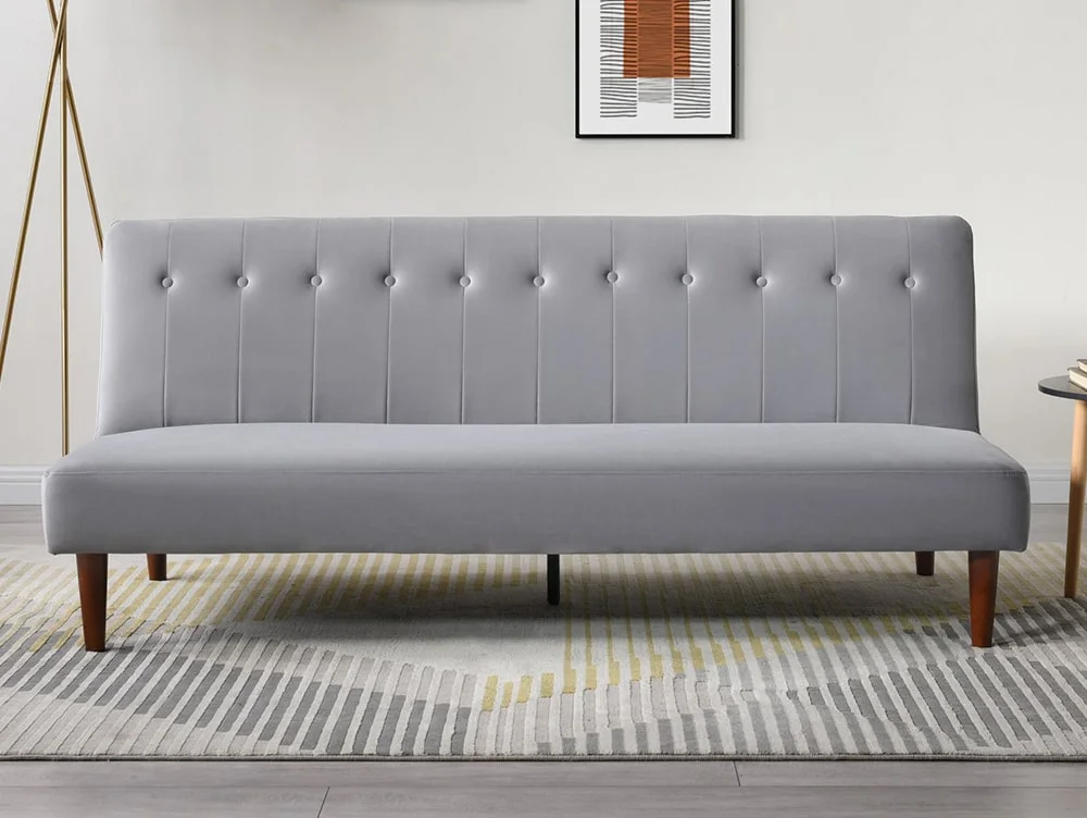 Kyoto Kyoto Corin Grey Velvet Sofa Bed