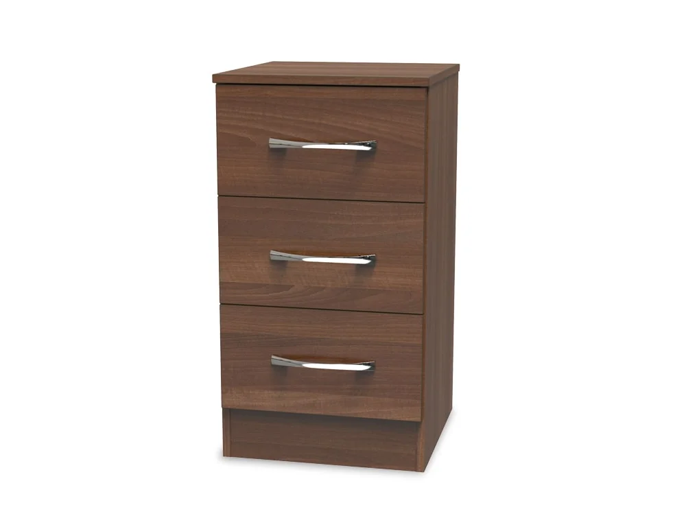 Welcome Welcome Avon 3 Drawer Bedside Table (Assembled)