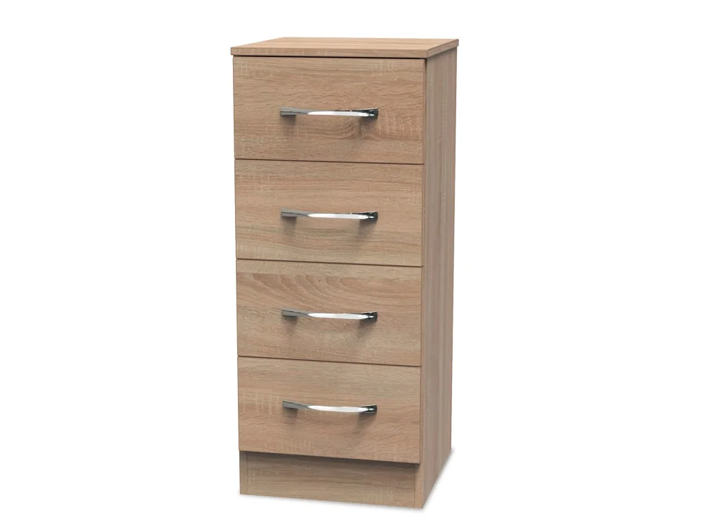 Welcome Welcome Avon 4 Drawer Tall Narrow Chest of Drawers (Assembled)