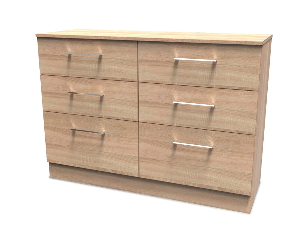 Welcome Welcome Devon 6 Drawer Midi Chest of Drawers (Assembled)