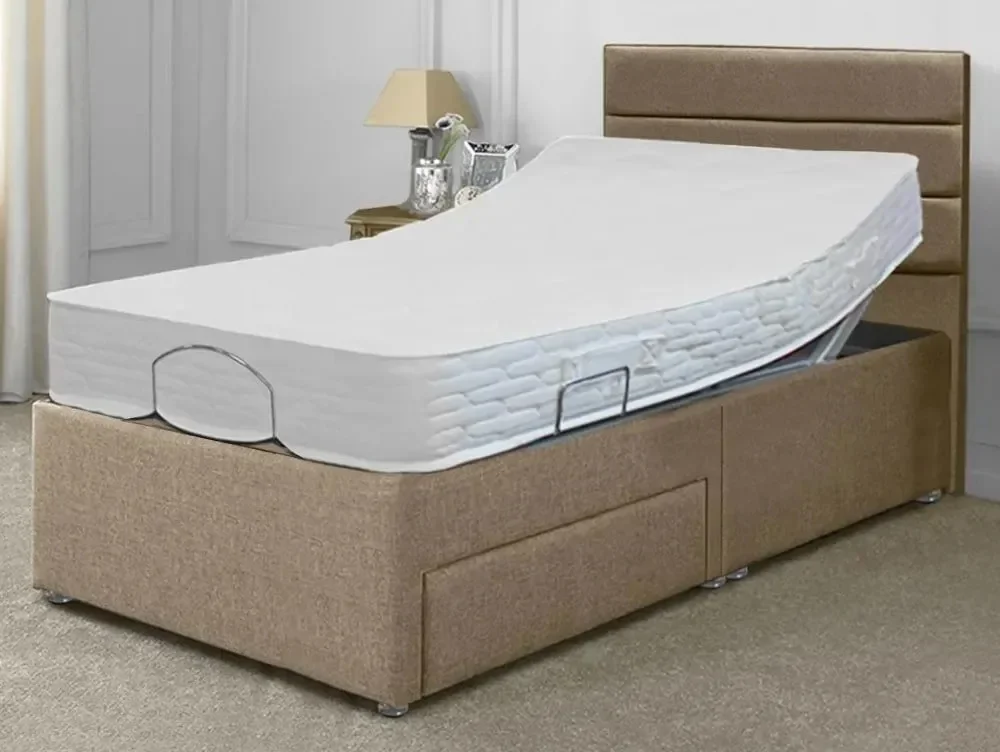 Willow & Eve Clearance - Willow & Eve Coolmax Electric Adjustable 4ft6 Double Bed Venice Carbon