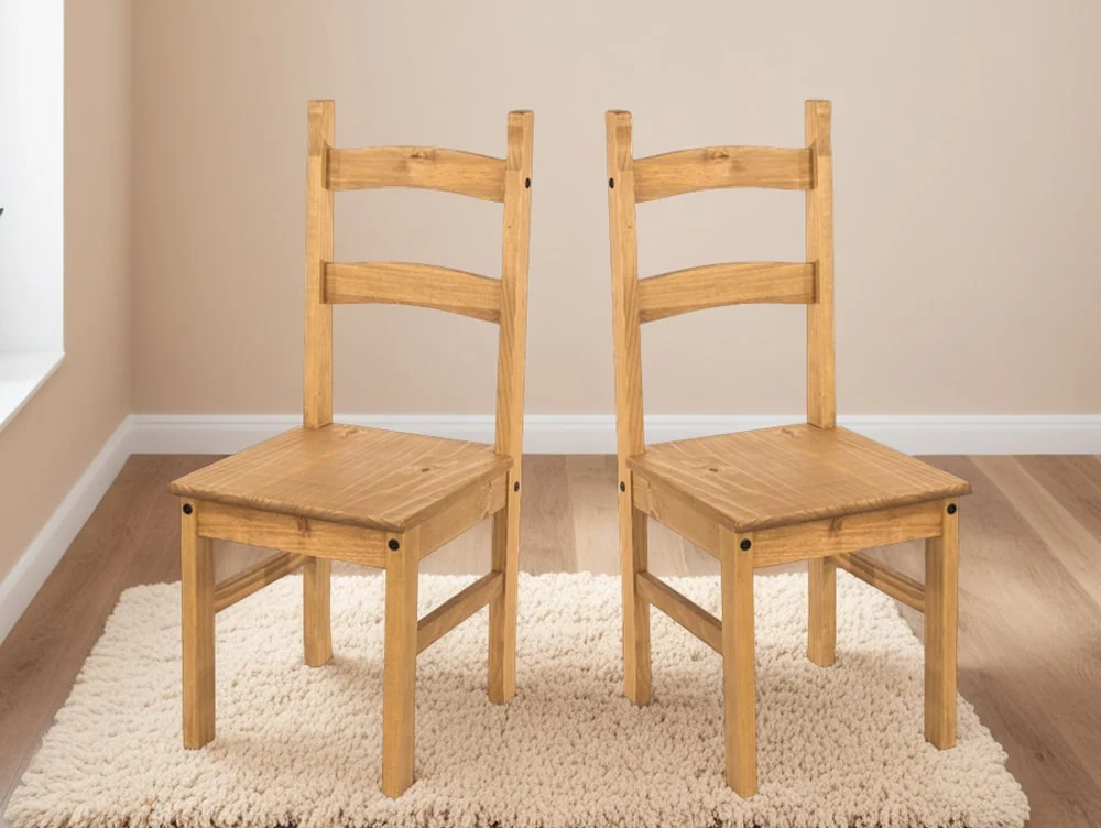 Core Products Core Corona Pine Set of 2 Solid Pine Chairs