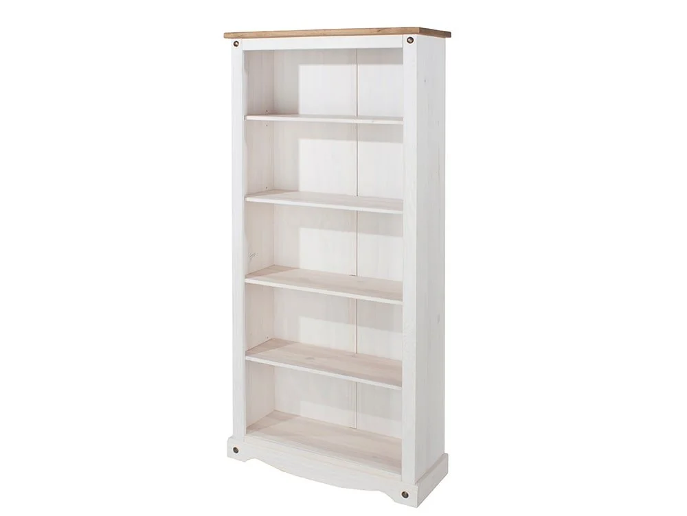 Core Products Core Corona White and Pine Tall Bookcase