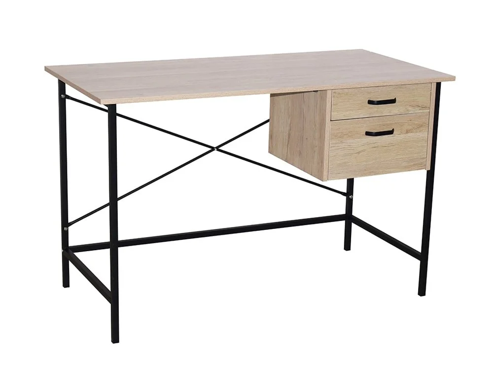 Core Products Core Loft Home Office Oak Effect 2 Drawer Desk