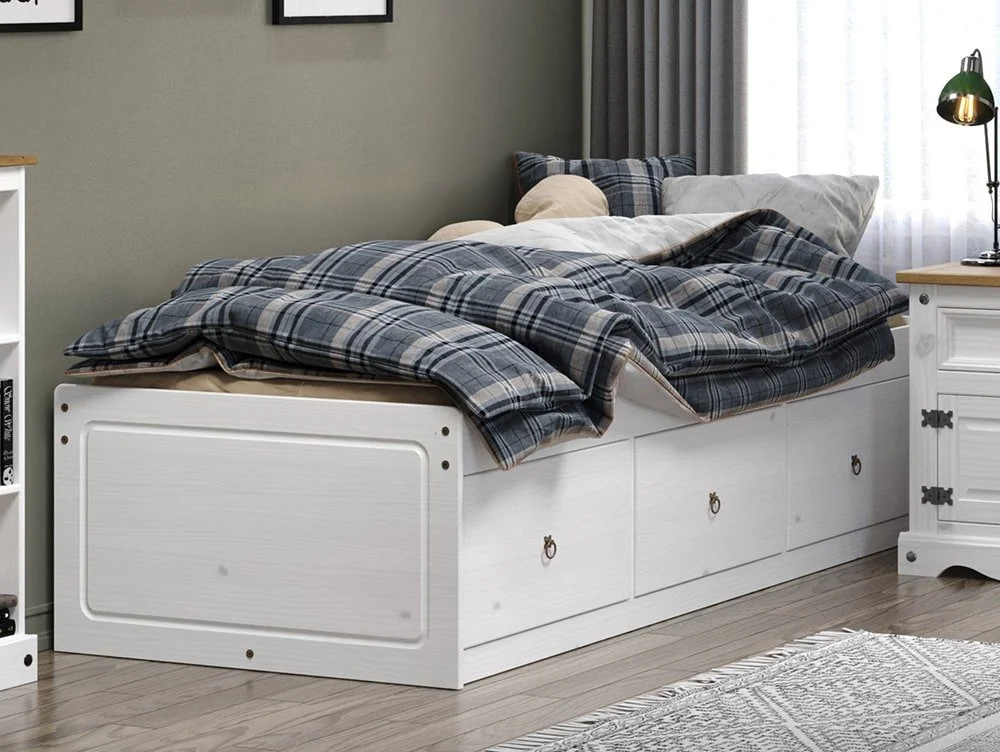 Core Products Core Corona 3ft Single White Wooden Cabin Bed Frame