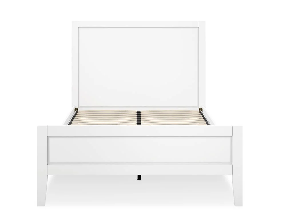 LPD LPD Bay 5ft King Size White Wooden Double Bed Frame