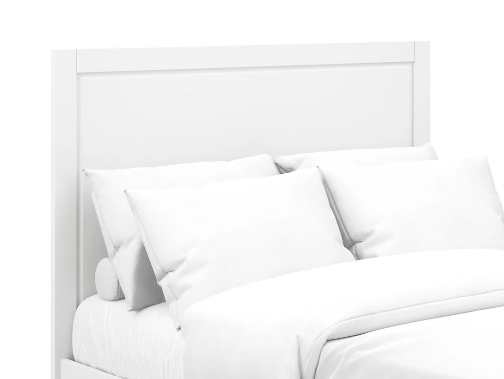 LPD LPD Bay 5ft King Size White Wooden Double Bed Frame