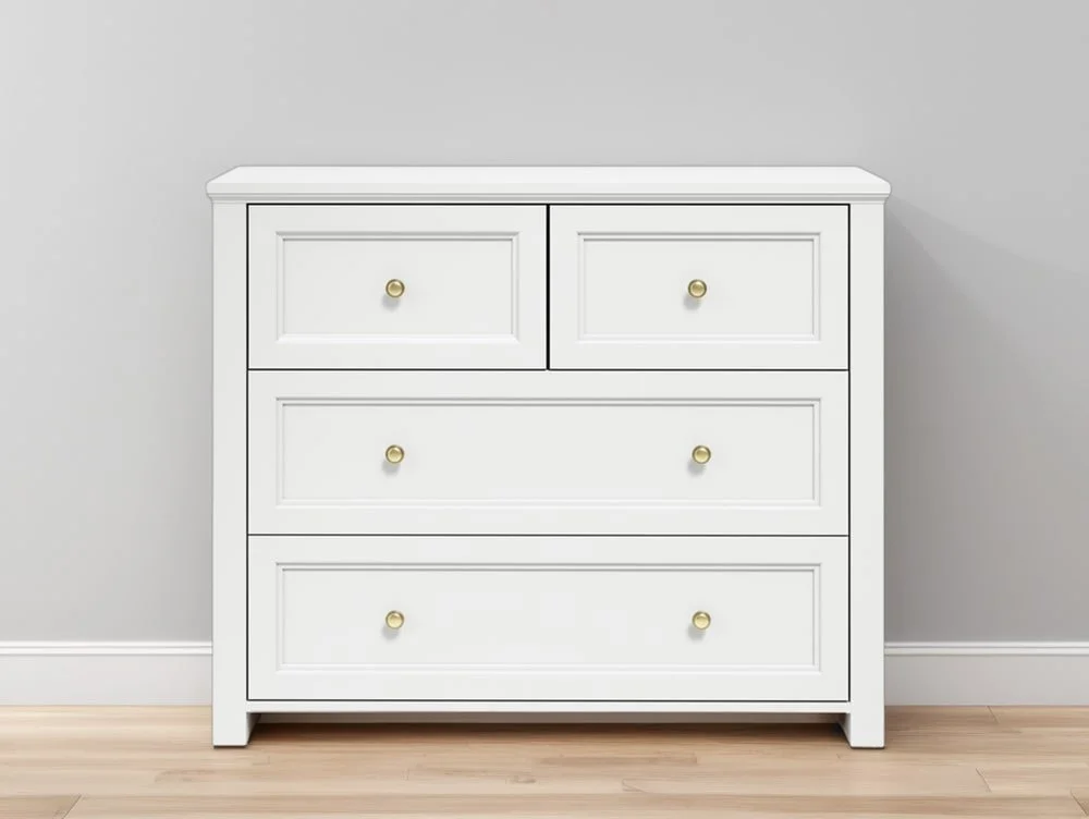 LPD LPD Ives White 2+2 Drawer Chest of Drawers