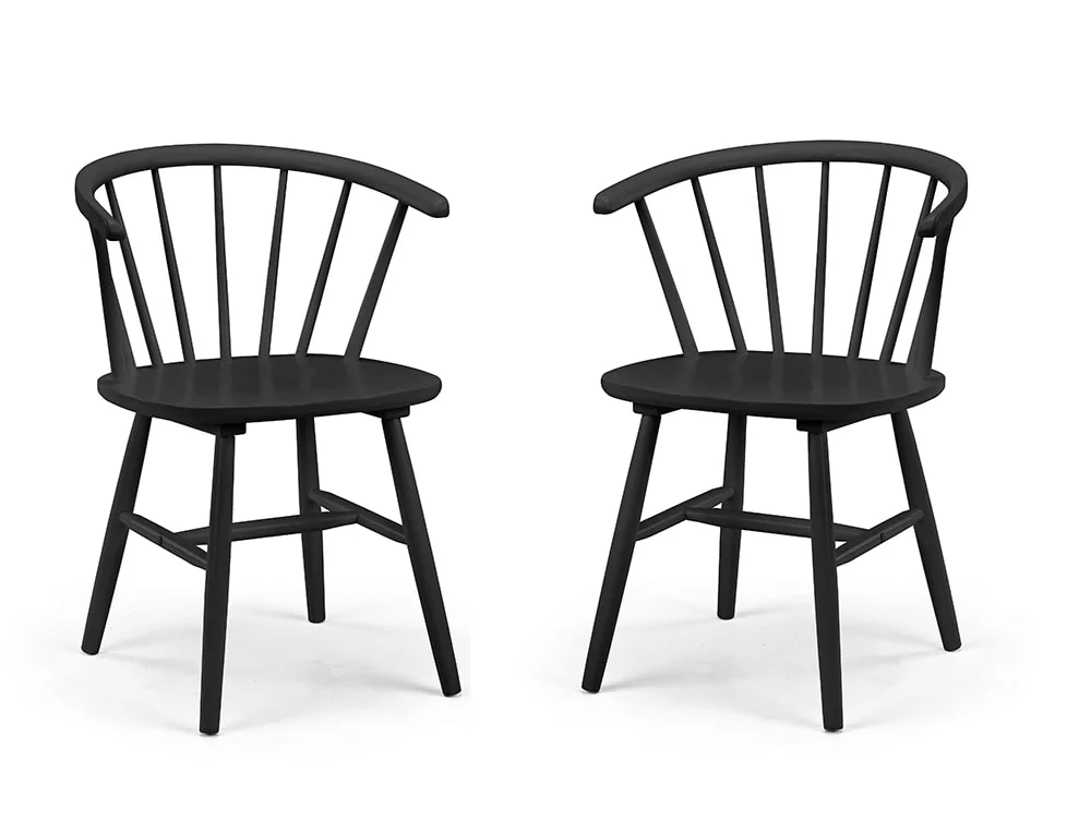 Julian Bowen Modena Black Wooden Dining Chair