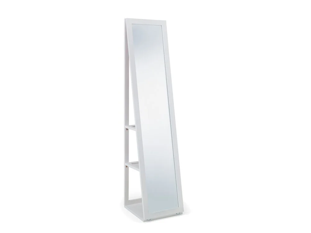 Julian Bowen Julian Bowen Fresco White Storage Mirror