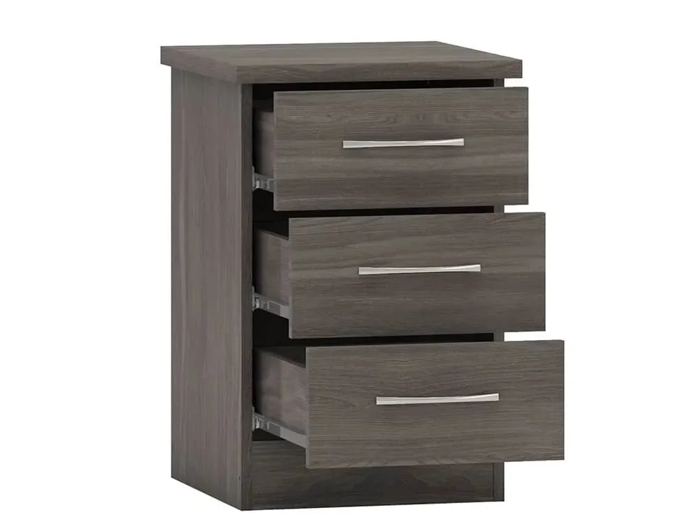 Seconique Seconique Nevada Black 4 Piece Medium Bedroom Furniture Package