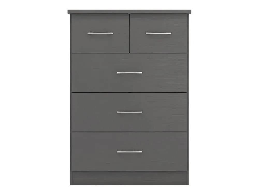 Seconique Seconique Nevada Matt Grey 4 Piece Medium Bedroom Furniture Package