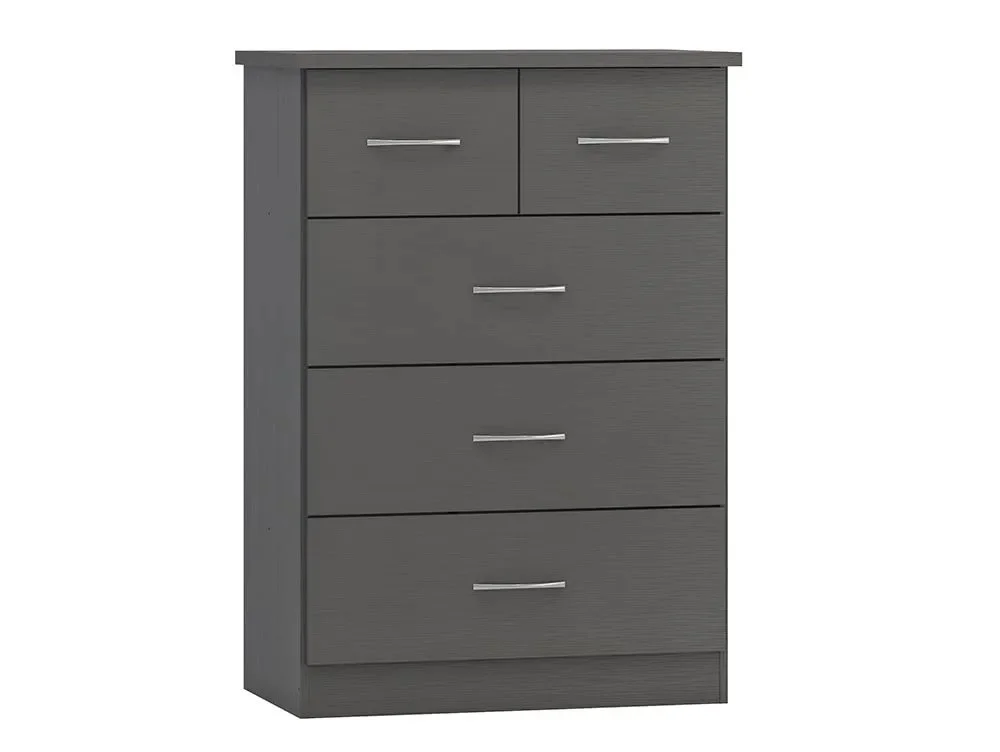 Seconique Seconique Nevada Matt Grey 4 Piece Medium Bedroom Furniture Package