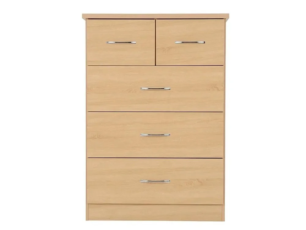 Seconique Seconique Nevada Sonoma Oak 4 Piece Medium Bedroom Furniture Package