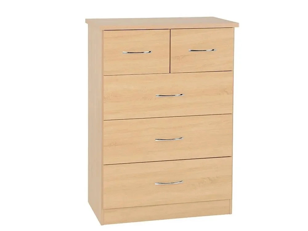 Seconique Seconique Nevada Sonoma Oak 4 Piece Medium Bedroom Furniture Package