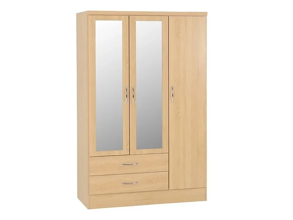 Seconique Seconique Nevada Sonoma Oak 4 Piece Medium Bedroom Furniture Package