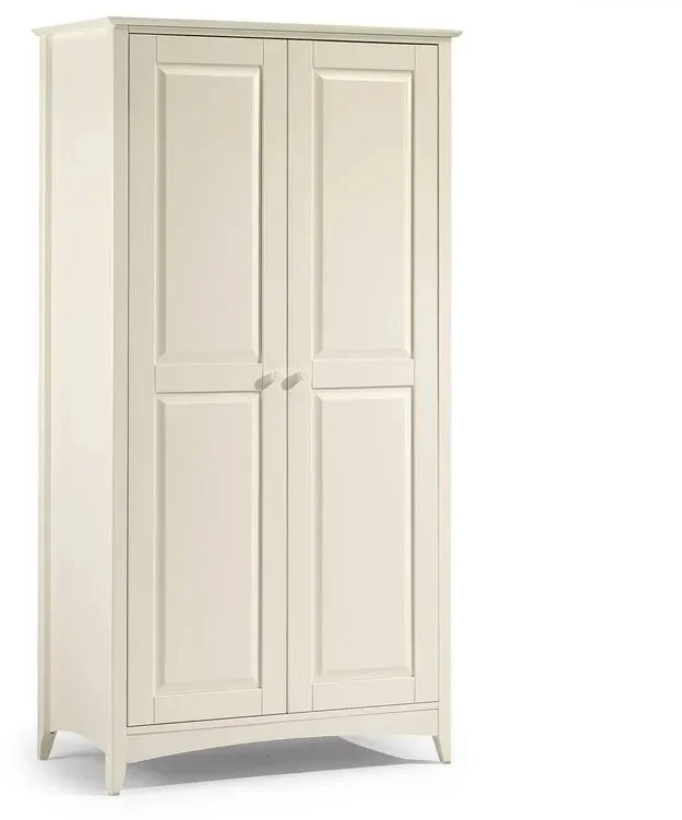 Julian Bowen Clearance - Julian Bowen Cameo 2 Door Ivory Wooden Double Wardrobe