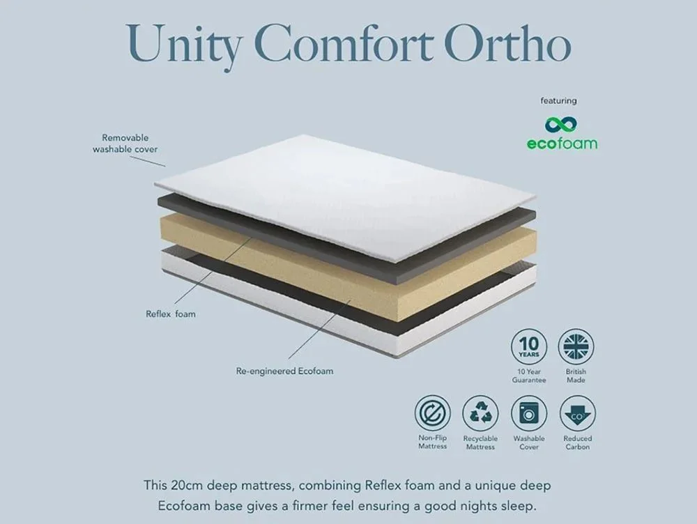 Komfi Komfi Unity Comfort Ortho Crib 5 4ft6 Double Mattress in a Box