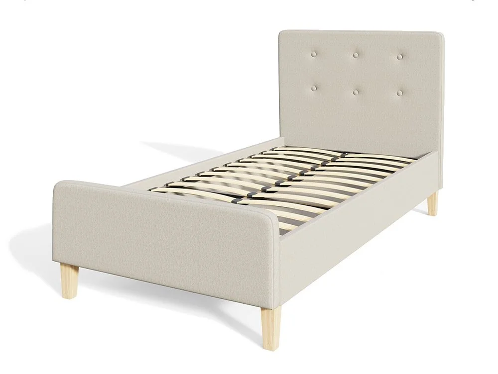 GFW GFW Ashbourne 3ft Single Natural Fabric Bed Frame