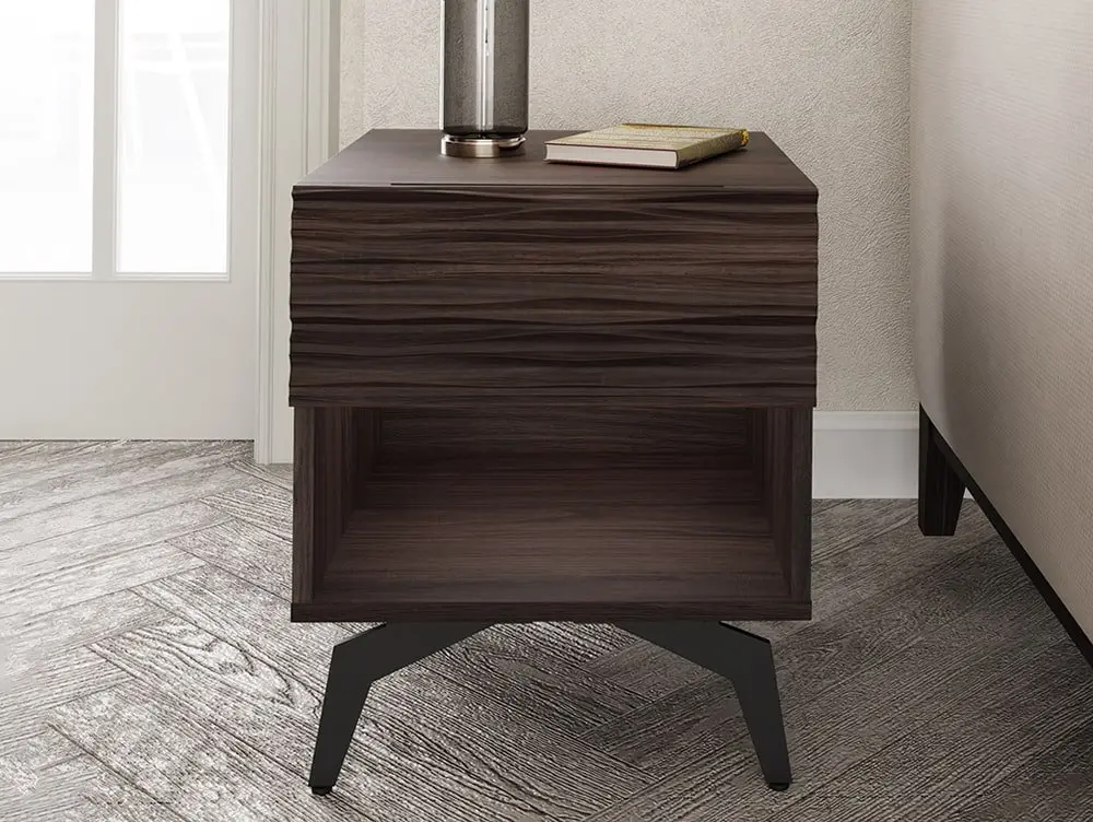 GFW GFW Bantham Walnut 1 Drawer Lamp Table