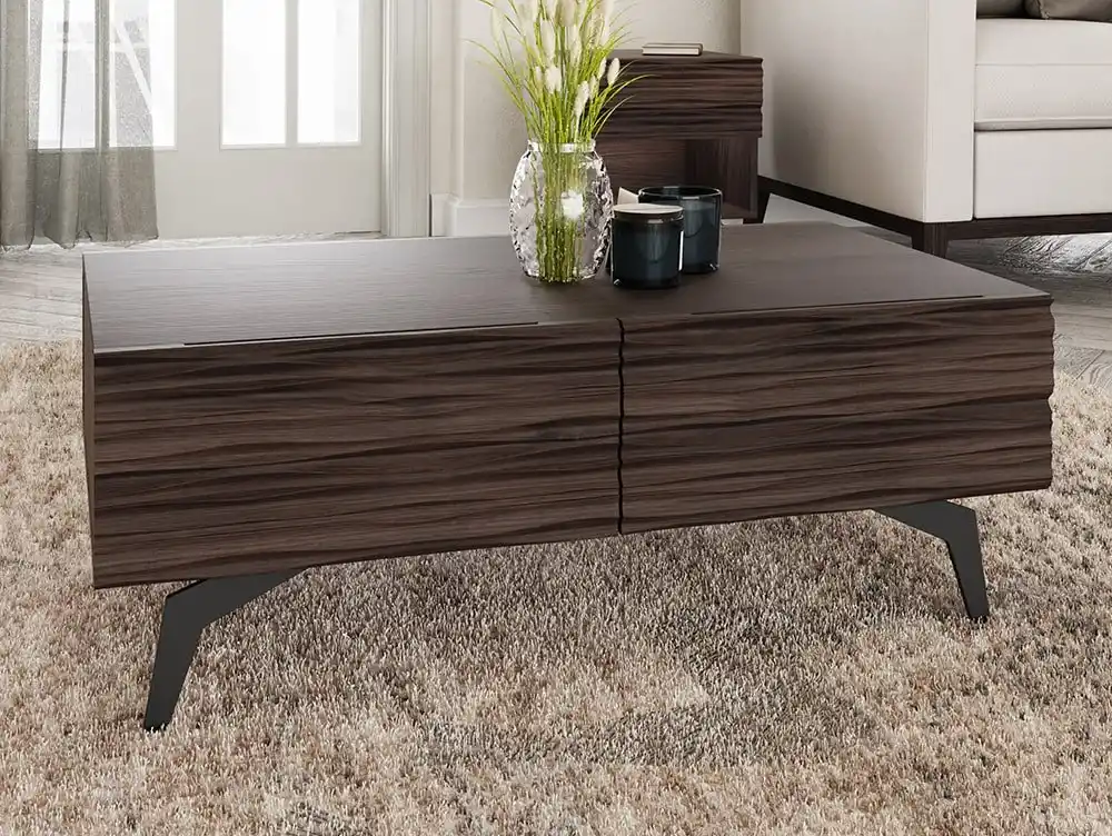 GFW GFW Bantham Walnut 2 Drawer Coffee Table