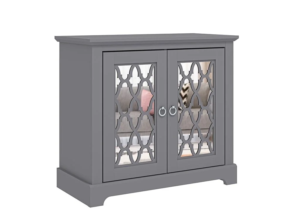 GFW GFW Honiton Grey Mirrored 2 Door Sideboard