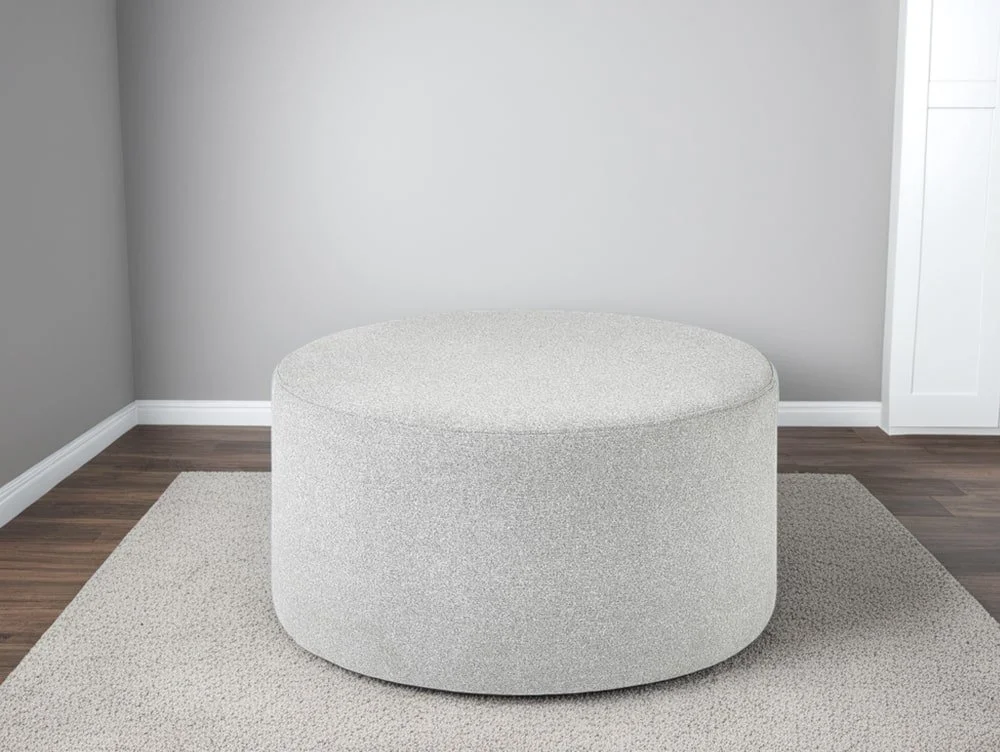 Julian Bowen Julian Bowen Seattle Grey Linen Footstool