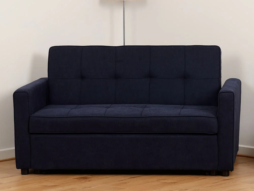 Seconique Seconique Astoria Navy Blue Fabric Sofa Bed