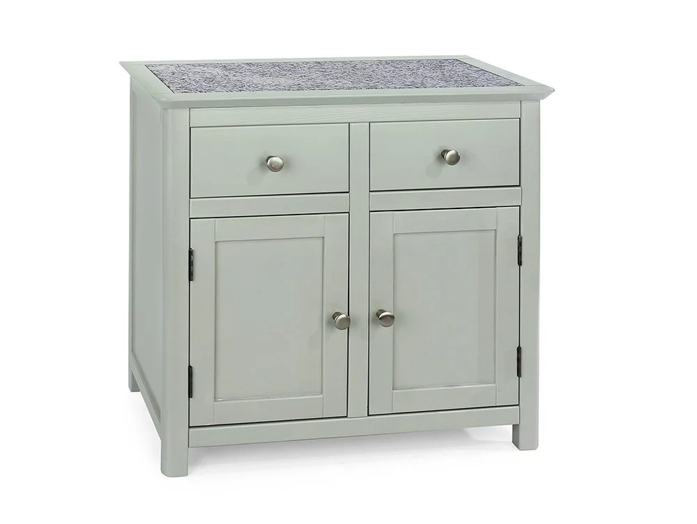 Core Products Core Perth Grey Painted with Grey Stone Inset 2 Door 2 Drawer Sideboard