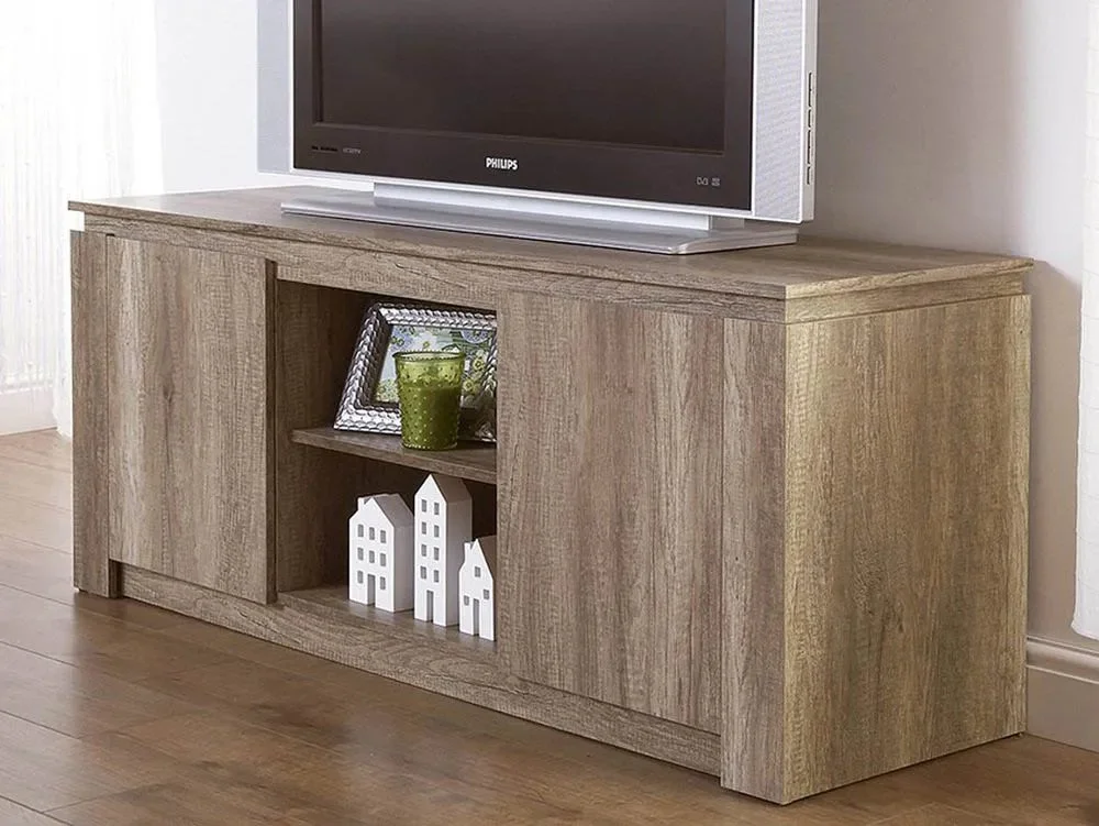 GFW Clearance - GFW Canyon Oak 2 Door TV Cabinet