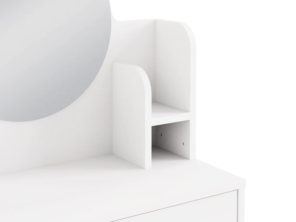 GFW GFW Idis White 1 Drawer Dressing Table