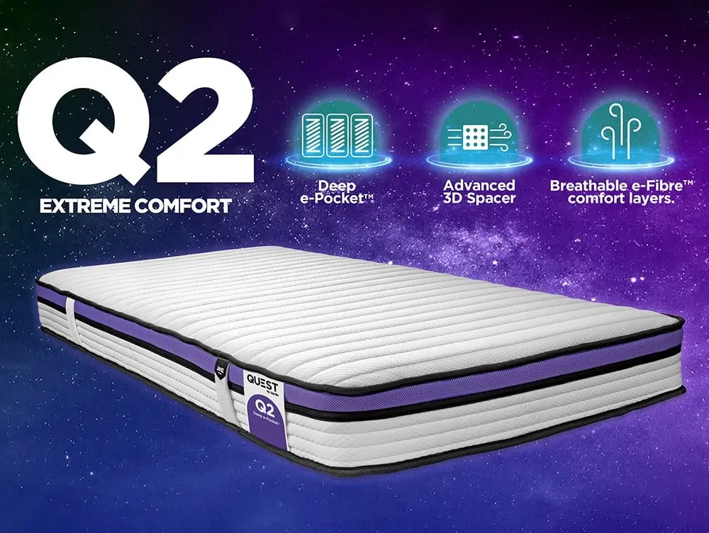 Jay-Be Jay-Be QUEST Q2 3ft Single e-Pocket Eco-Friendly Children's Mattress in a Box