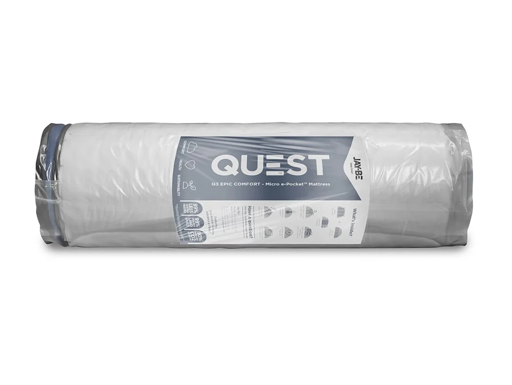 Jay-Be Jay-Be QUEST Q3 3ft Single Hybrid e-Pocket Eco-Friendly Children's Mattress in a Box