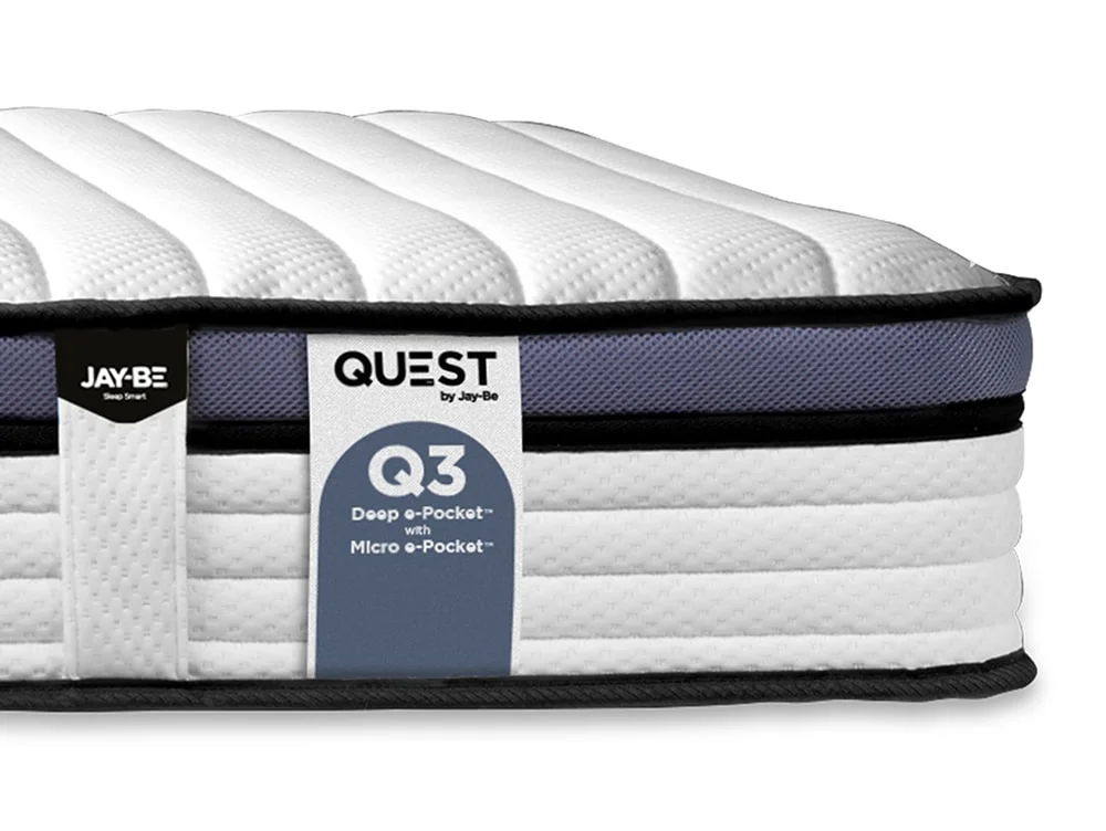 Jay-Be Jay-Be QUEST Q3 3ft Single Hybrid e-Pocket Eco-Friendly Children's Mattress in a Box