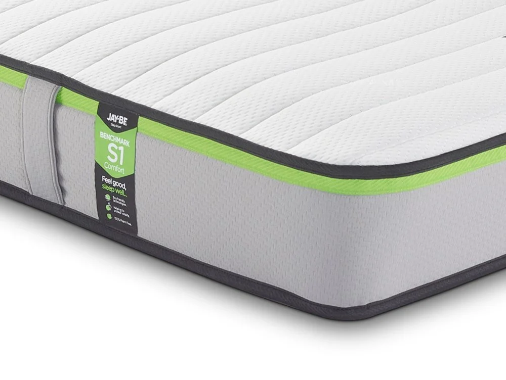 Jay-Be Jay-Be Benchmark S1 4ft Small Double Comfort Eco-Friendly Mattress in a Box